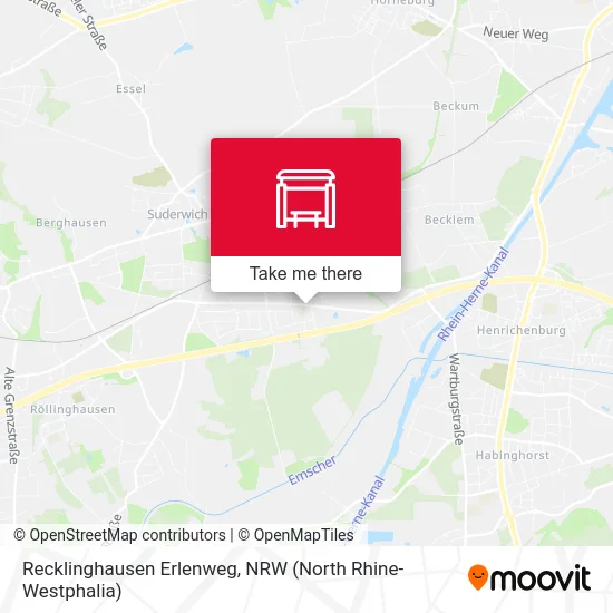 Recklinghausen Erlenweg map