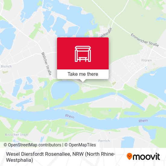 Wesel Diersfordt Rosenallee map