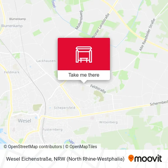 Карта Wesel Eichenstraße