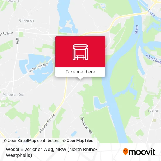 Карта Wesel Elvericher Weg