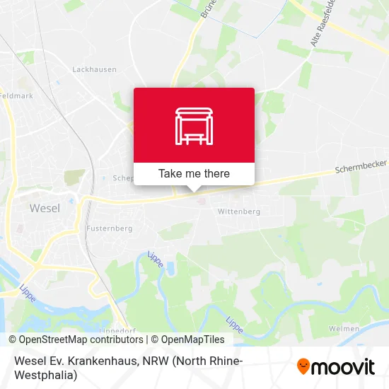 Wesel Ev. Krankenhaus map