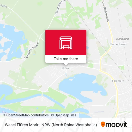 Wesel Flüren Markt map