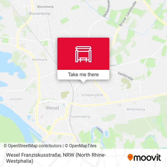 Wesel Franziskusstraße map