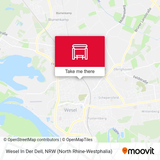 Карта Wesel In Der Dell