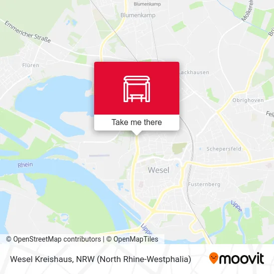 Wesel Kreishaus map