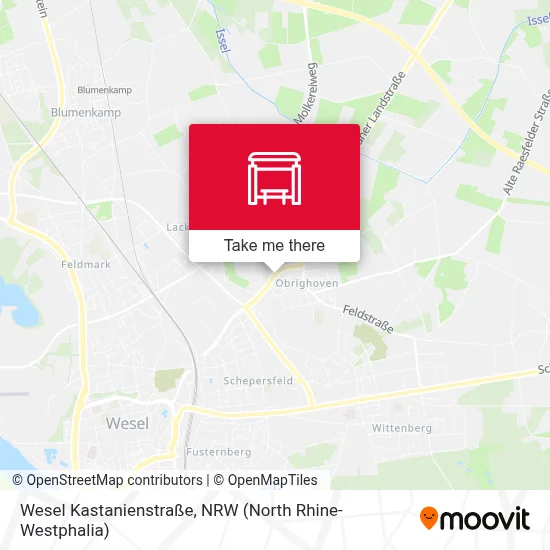 Wesel Kastanienstraße map