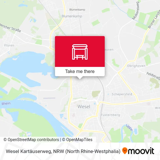 Wesel Kartäuserweg map