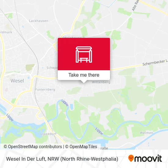 Карта Wesel In Der Luft