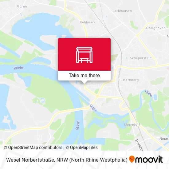 Карта Wesel Norbertstraße