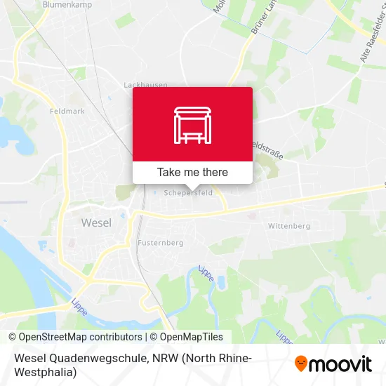 Карта Wesel Quadenwegschule