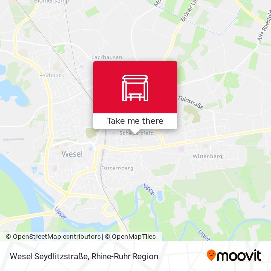 Wesel Seydlitzstraße map