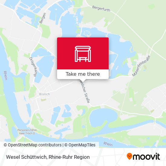 Wesel Schüttwich map