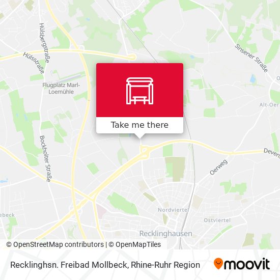 Recklinghsn. Freibad Mollbeck map