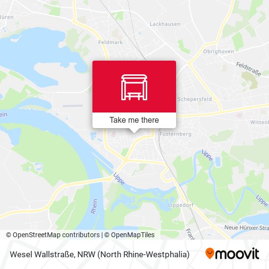 Wesel Wallstraße map
