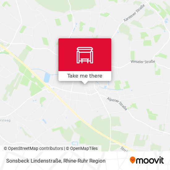 Sonsbeck Lindenstraße map