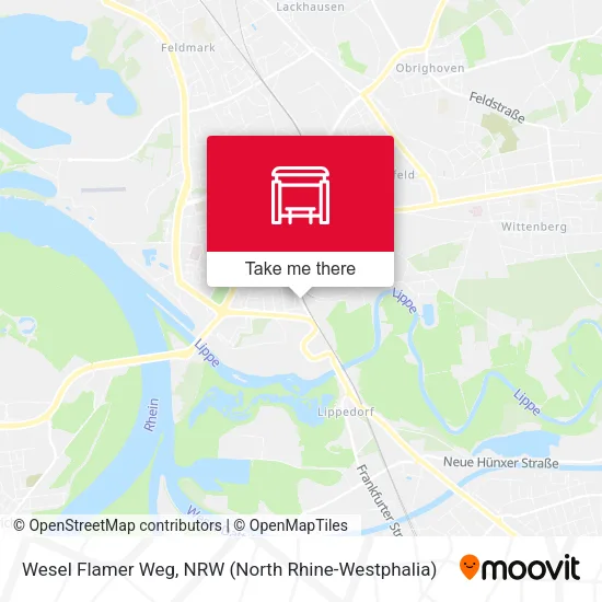 Карта Wesel Flamer Weg