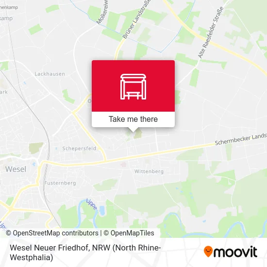 Wesel Neuer Friedhof map