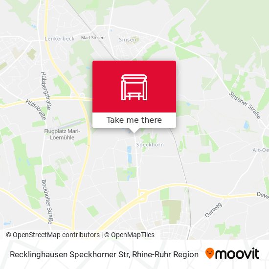 Recklinghausen Speckhorner Str map