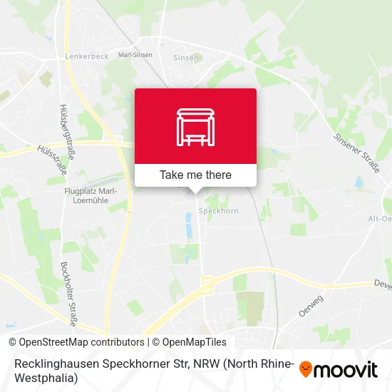 Карта Recklinghausen Speckhorner Str
