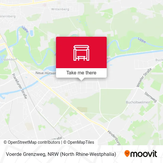 Voerde Grenzweg map