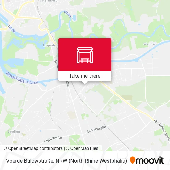 Карта Voerde Bülowstraße