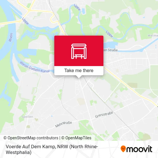 Карта Voerde Auf Dem Kamp