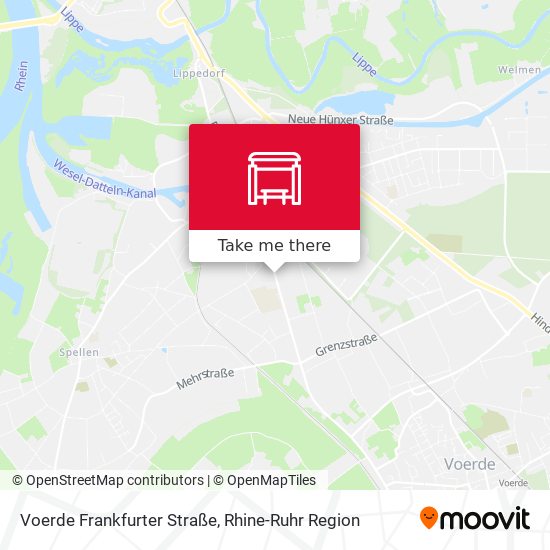 Voerde Frankfurter Straße map