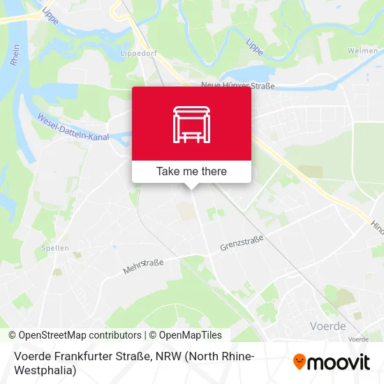 Карта Voerde Frankfurter Straße