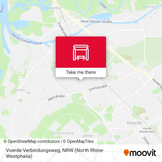 Карта Voerde Verbindungsweg