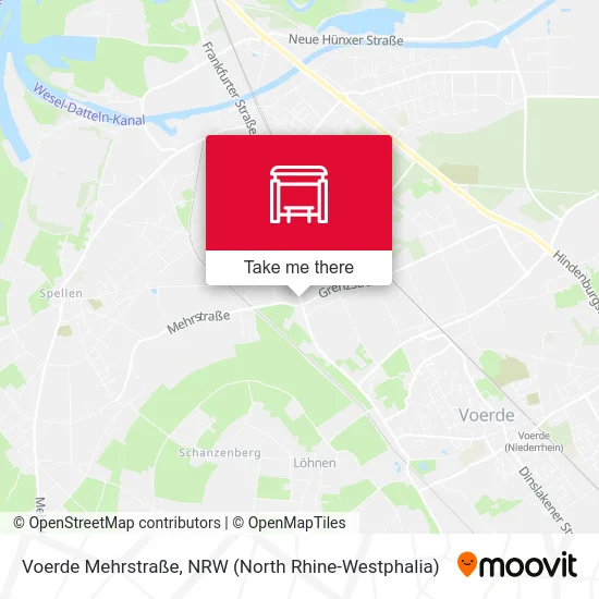 Voerde Mehrstraße map