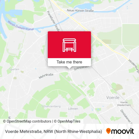 Карта Voerde Mehrstraße