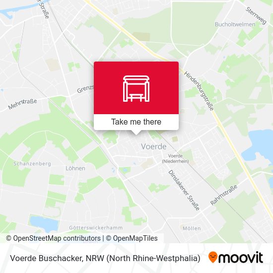 Карта Voerde Buschacker