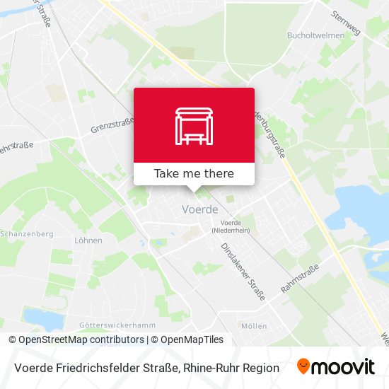Voerde Friedrichsfelder Straße map