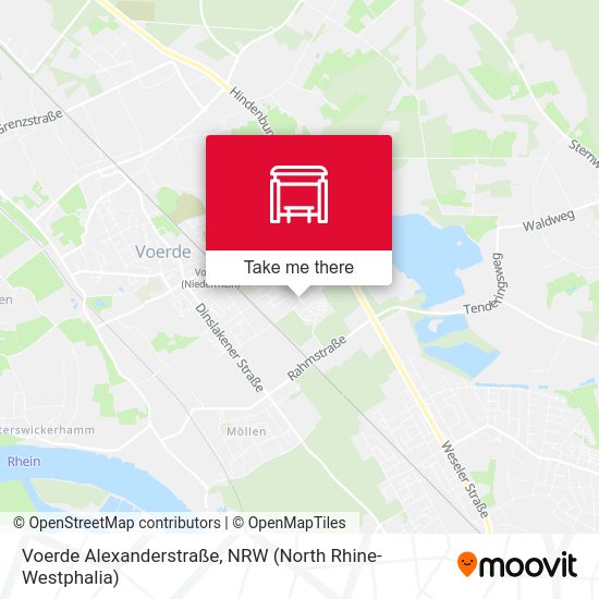 Voerde Alexanderstraße map