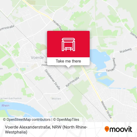 Карта Voerde Alexanderstraße