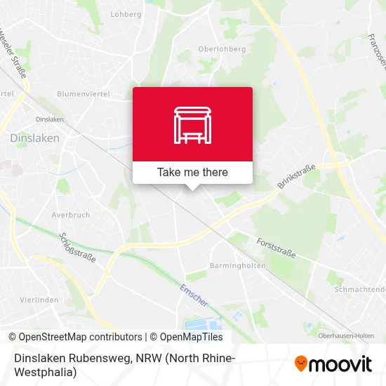 Dinslaken Rubensweg map