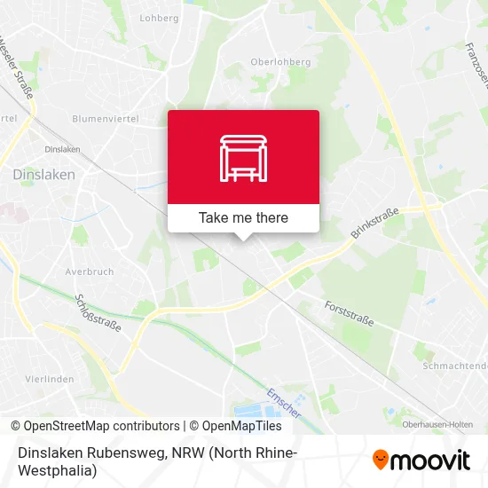 Dinslaken Rubensweg map