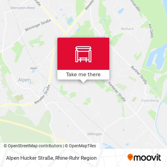 Alpen Hucker Straße map