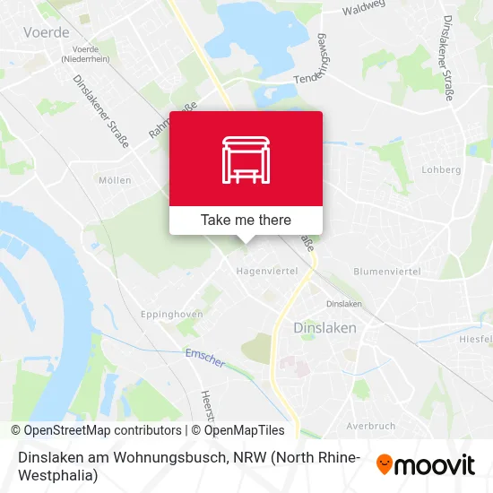 Dinslaken am Wohnungsbusch map