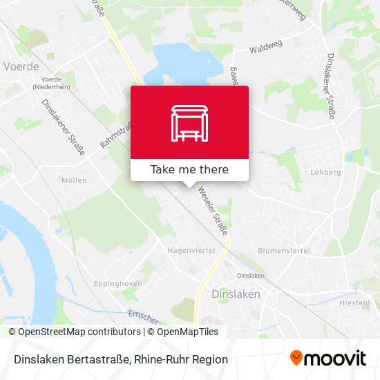 Dinslaken Bertastraße map