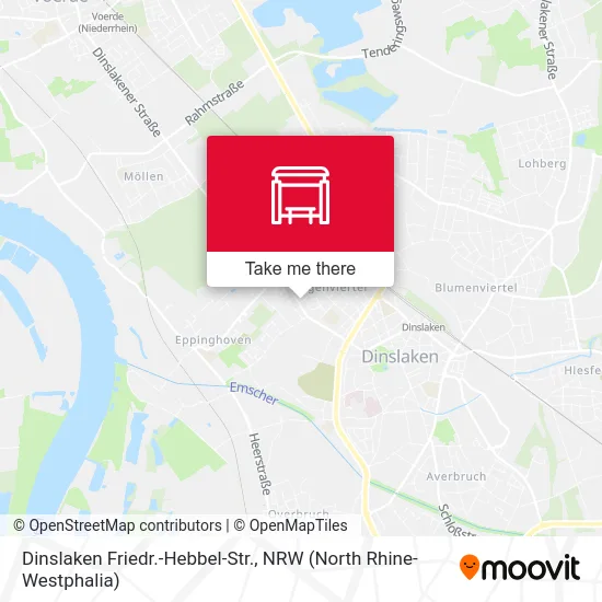 Карта Dinslaken Friedr.-Hebbel-Str.