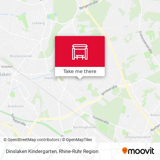 Dinslaken Kindergarten map