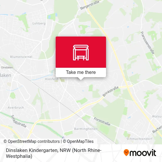 Dinslaken Kindergarten map