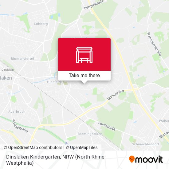 Dinslaken Kindergarten map