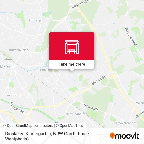 Dinslaken Kindergarten map