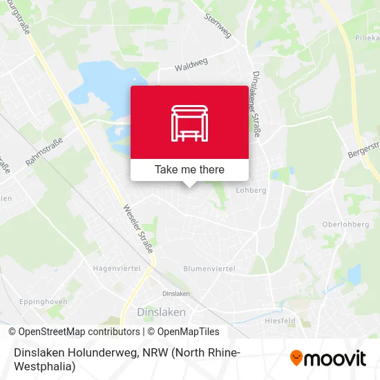 Dinslaken Holunderweg map