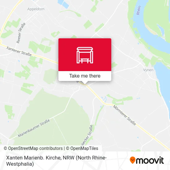 Xanten Marienb. Kirche map