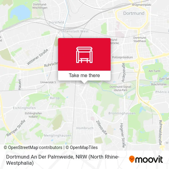 Карта Dortmund An Der Palmweide