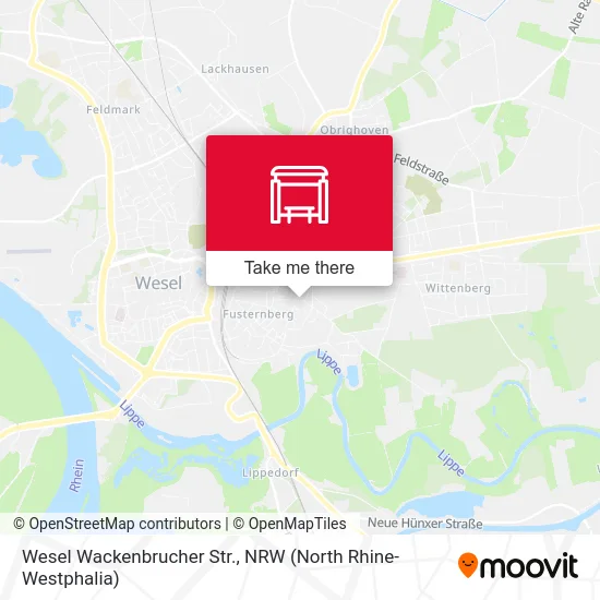 Карта Wesel Wackenbrucher Str.