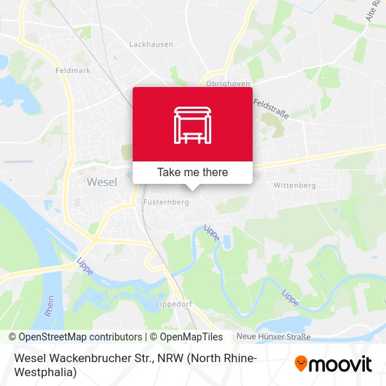 Карта Wesel Wackenbrucher Str.